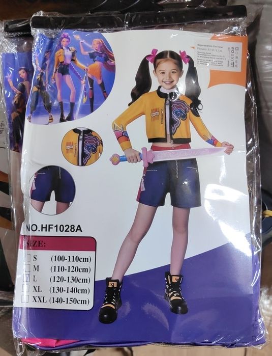 Детски костюм Кей Поп K-Pop Demon hunters, Руми/Зоуи, костюми  Rumi