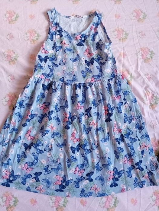 set lot 2 rochite 122 128 6 7 ani rochie fata vara h&m