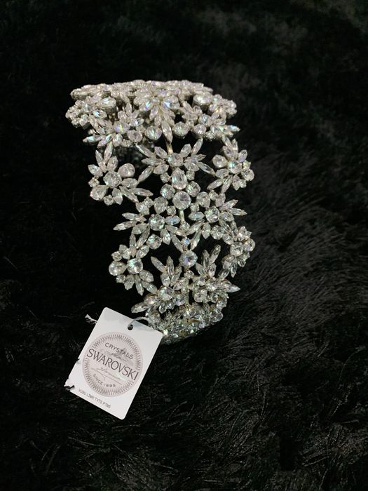 Accesoriu coronita par mireasă Elemente Swarovski