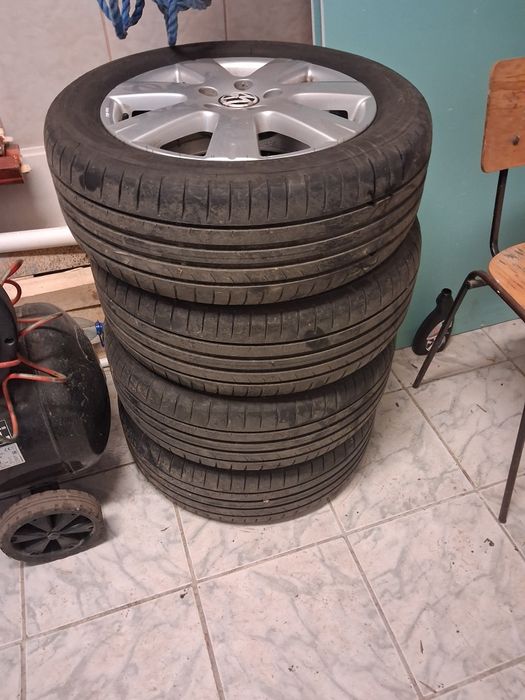 Set roti jante aliaj VW 205 /55 /16 marca Dunlop 2024