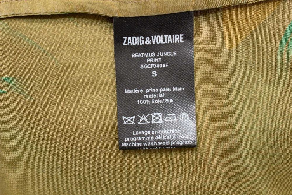 Zadig&Voltaire оригинална дамска рокля флорална 100% коприна S
