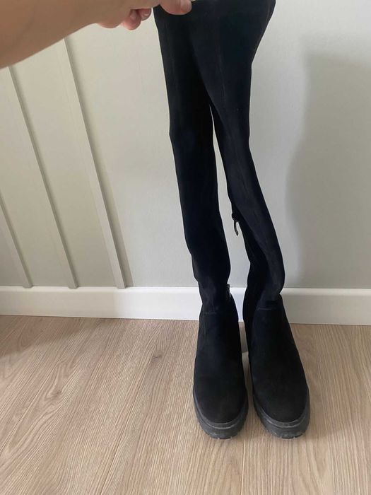 Сапоги ботфорты почти новые!