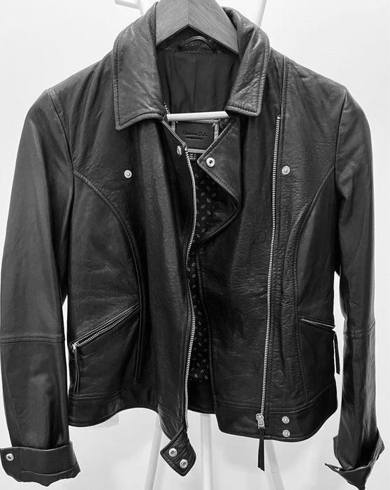 Jacketa dama piele, Massimo Dutti, NOUA