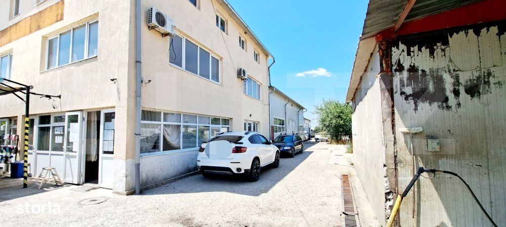 Propietate comercial-industriala, 970 mpc si 3150 mp teren cu deschide