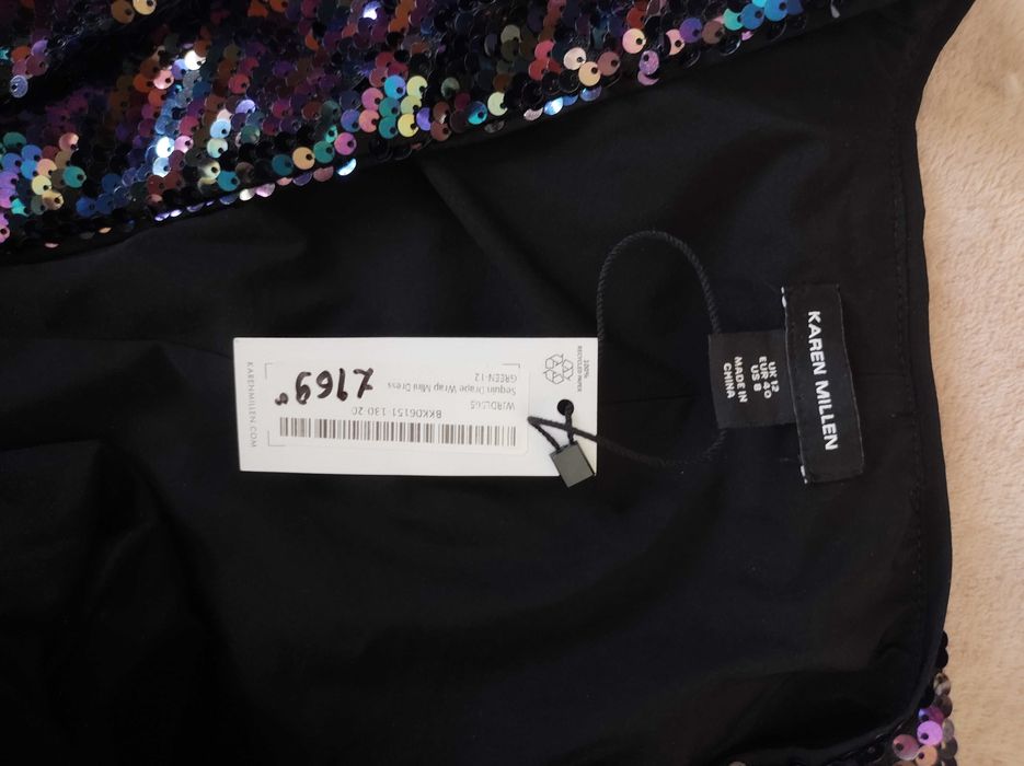 Карен Милен (Karen Millan) рокля с пайети и колан