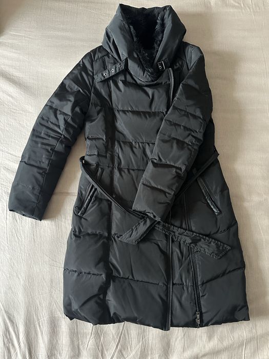 Пуховик Koton до колена черный