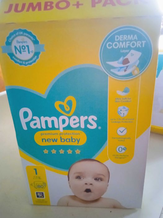 Памперси Pampers, внос от Англия