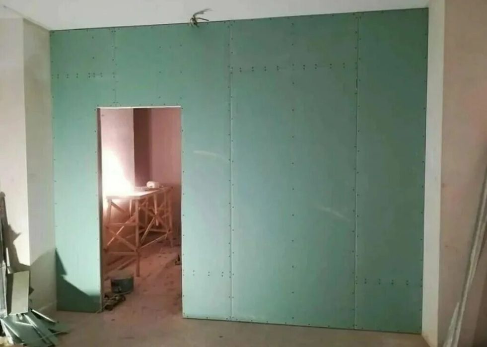 Монтаж гипсокартона