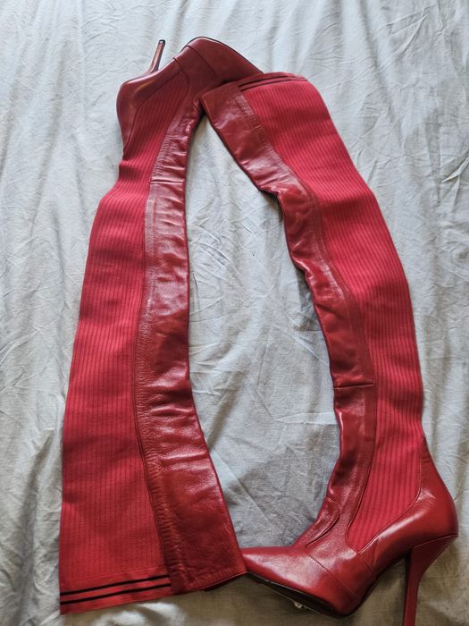 Cizme din piele fendi