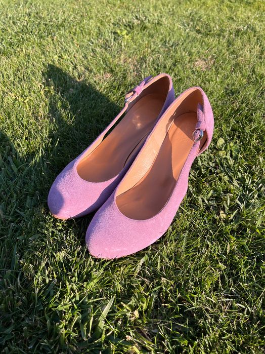 Pantofi toc piele intoarsa Tosi Shoes