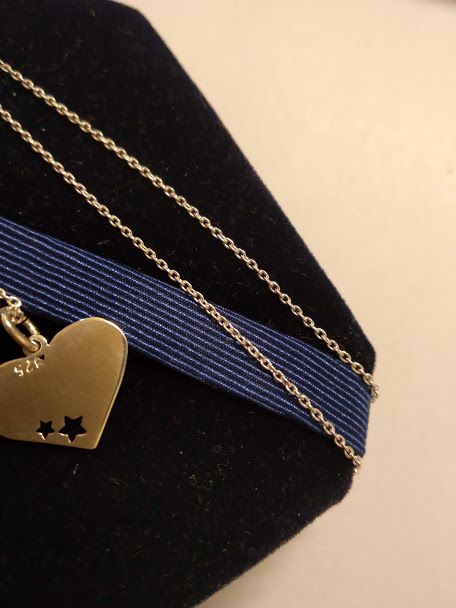 Lantisor inima argint, nume Claudia