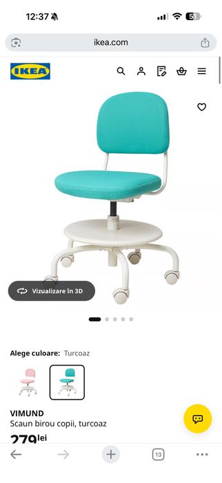 Scaun birou copii - Vimund Ikea