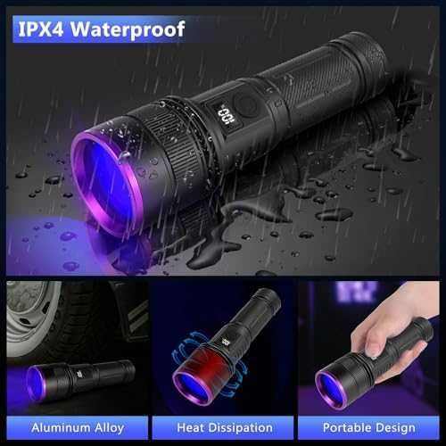 Нов UV фенер 365nm 30W, регулируема яркост, петна от урина, дървеници