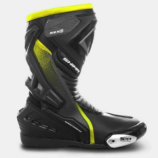 Топ Цена Мото ботуши SHIMA RS-6 FLUO,всички протектори,кожа,вентилация