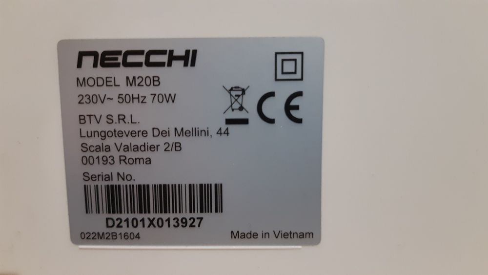 Mașină de cusut Necchi M20