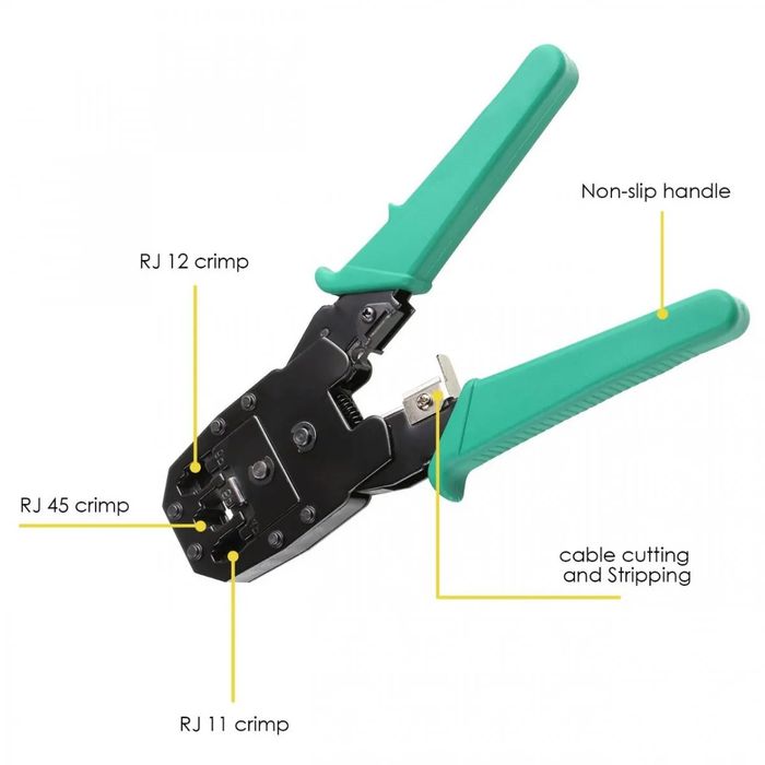 # Набор инструментов для сетевых работ, сетевой тестер, обжим RJ45