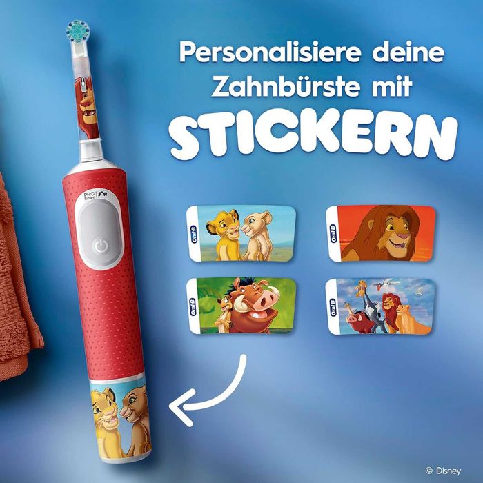 Електрическа четка за зъби с калъф Oral-B PRO Kids 3+ The Lion King