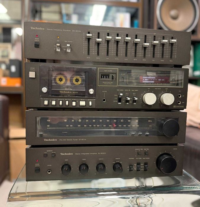 Ретро аудио сет - TECHNICS - усилвател, тунер, дек + опция еквалайзер