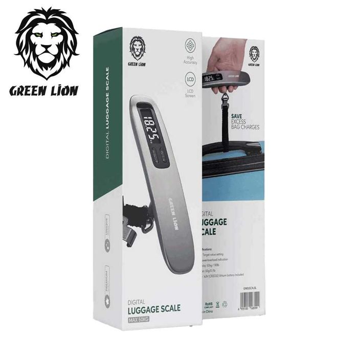 Green Lion Digital Luggage Scale 50kg Дорожные ручные весы для багажа