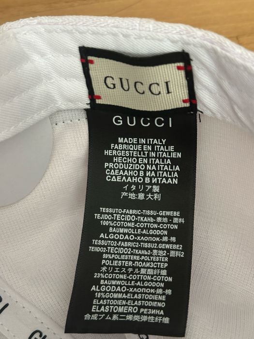 gucci cap white