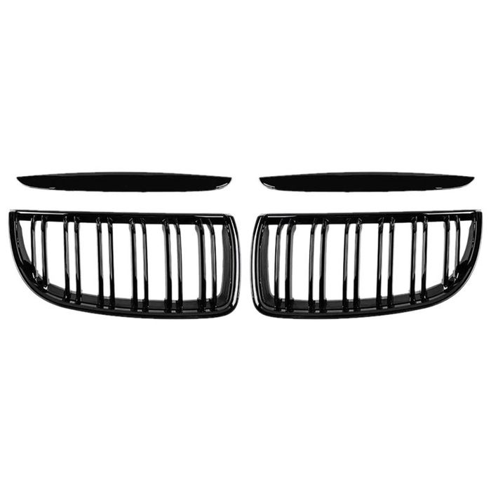 Grile Nari Duble BMW E90, E91 Negru Lucios (2005-2008) NOU!