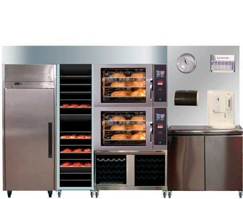 Kомплект електрически kонвектомати с пара основа аспиратор свързване