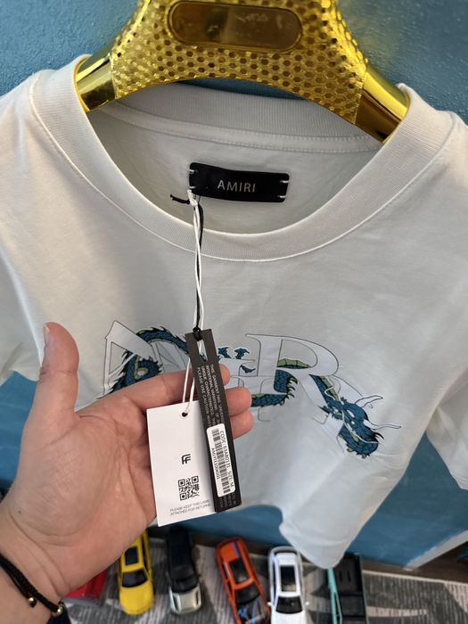Tricou Amiri alb Premium model nou