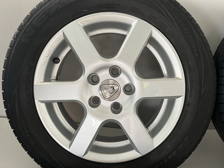 Джанти 14 цола 5х100 за Фолксваген с летни гуми 165/70/14