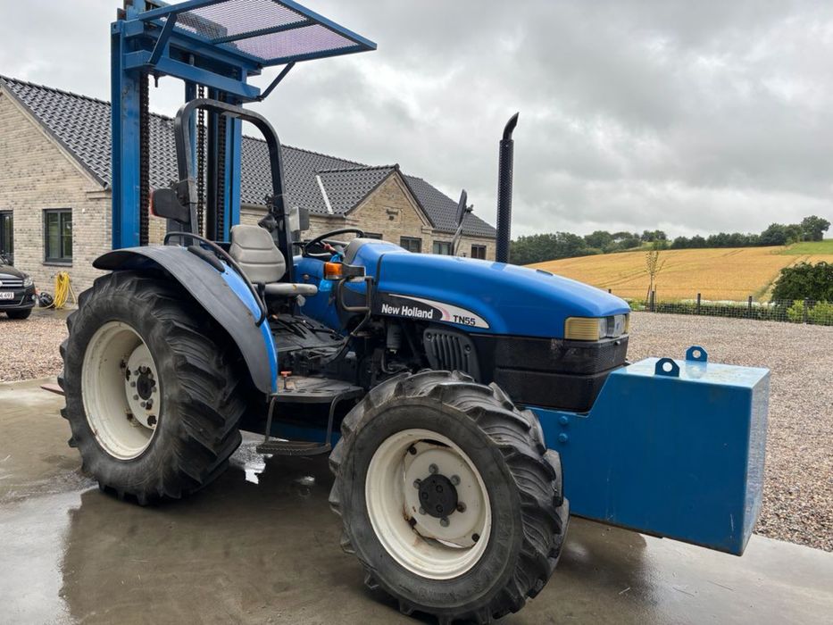 Tractor New Holland TN 55A An 2006 ore 500 NOU import Danemarca Fiat 70 90 Fiat 80 90 Fiat 640 Case Claas John Deere Same Deutz Fendt