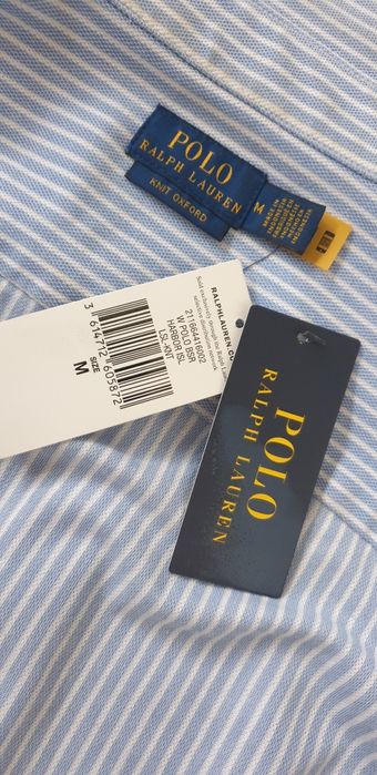 POLO Ralph Lauren Oxford Stripe Knit Cotton M НОВО ОРИГИНАЛ Дамска Риз