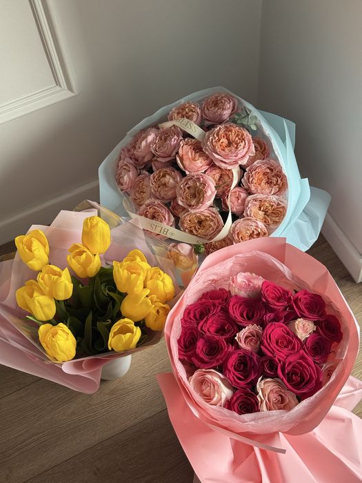 Красивый букет из роз