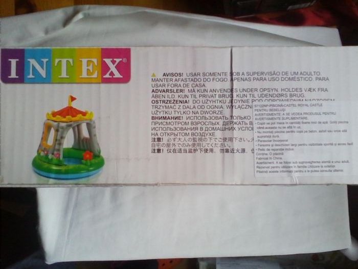 Centru joaca piscina Primul meu Castel, Intex 122x122cm, nou, sigilat