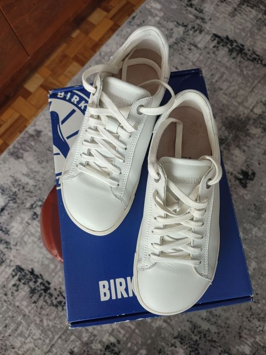 Бели маратонки естествена кожа на Birkenstock 36 номер