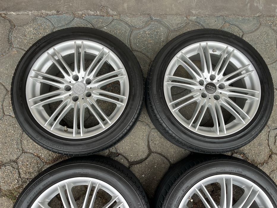 Jante aliaj 5x112mm, anvelope vara 245/45 R18 Audi A4 B8, B9, A6 C6, C7, A5 Mercedes