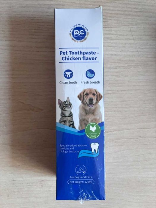PetClear Зубная паста со вкусом курицы для кошек и собак 120г