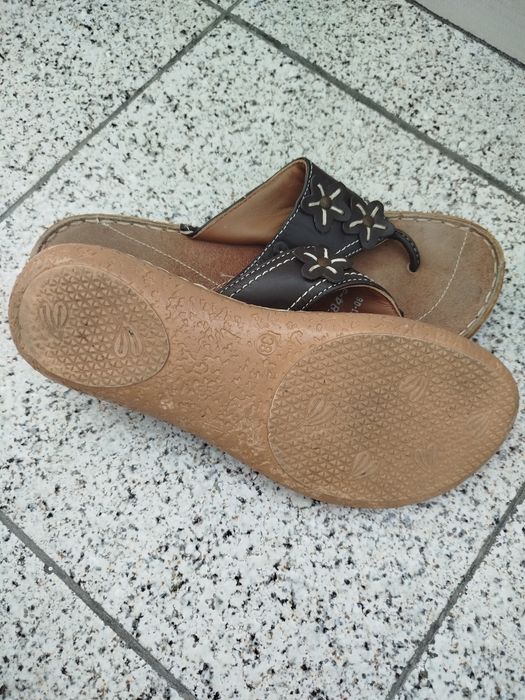 Papuci dama din piele