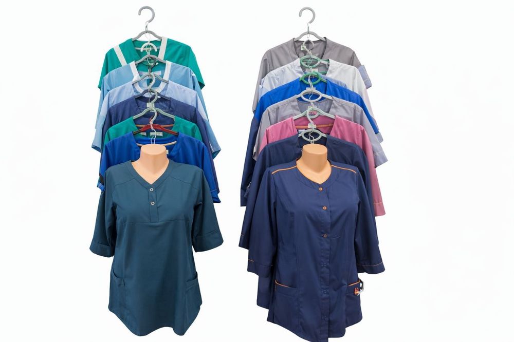 Медицинский костюм халат Tibbiy forma hslat