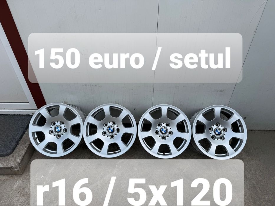 Set jante aluminiu originale r16 / gama BMW / 5x120 / ET 20