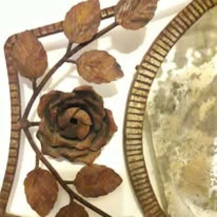 Oglinda cu rama din fier forjat facut manual