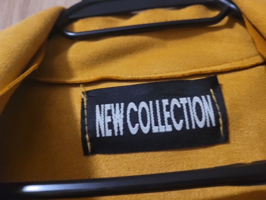 Дамско палто в цвят горчица