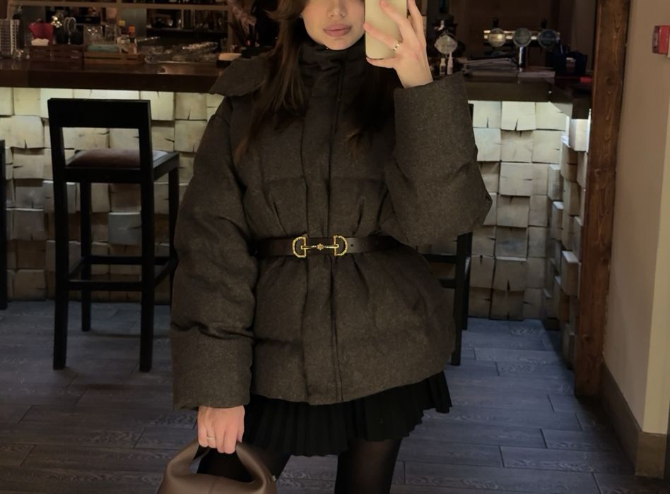 Продам коричневый пуховик