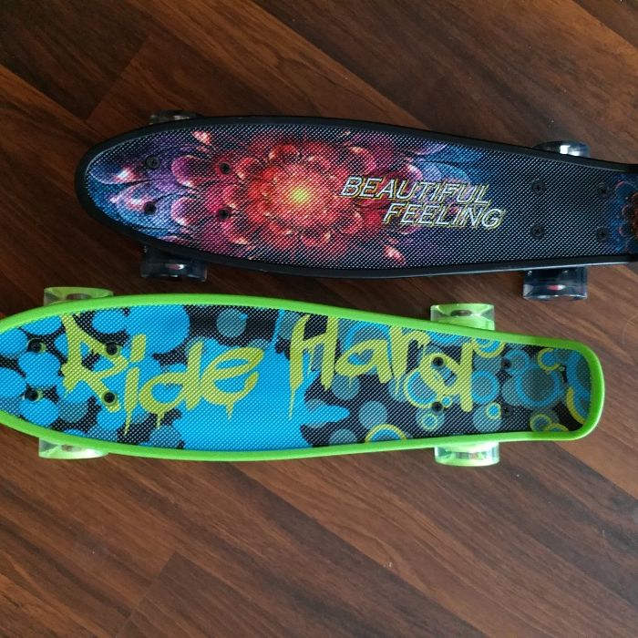 Penny Board cu leduri pe roti. Nou!