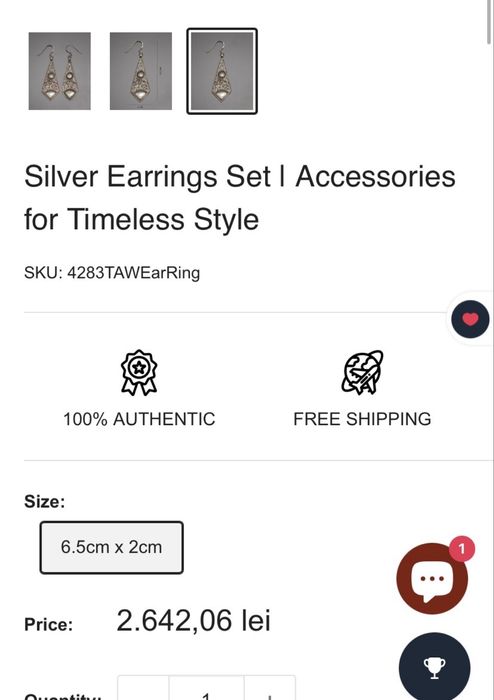 Vand cerceii Timeless Style