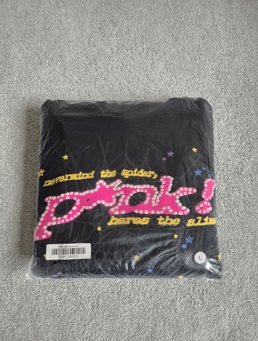 Sp5der P*NK Hoodie Black