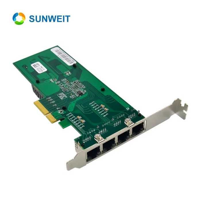 Dostavka.PCI-e Intel i350-T4 Quad RJ45 Gigabit, Server LAN Card