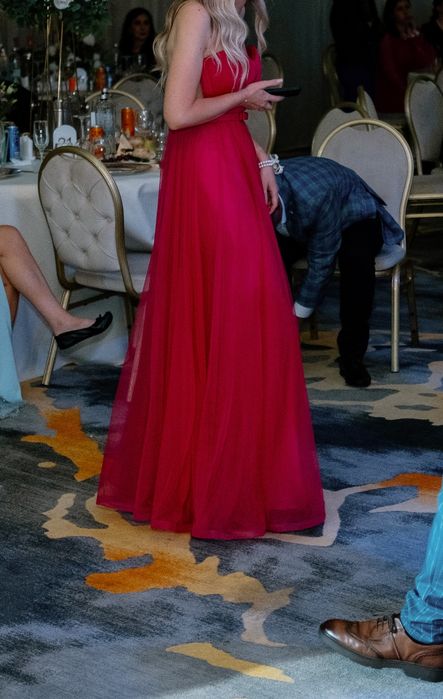 Rochie lungă Ana Radu- fuchsia