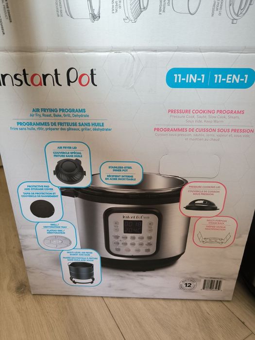 Комбиниран мултикукър с еърфрайър instant pot duo crisp