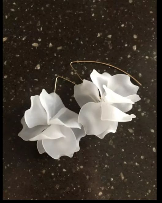 Cercei zara noi alb negru verde galben rosu roz floare