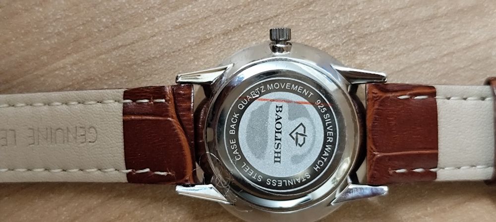 Часы кварцевые, унисекс. Baolishi, 925 silver.