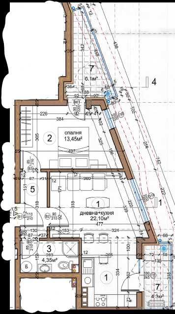 Продава се Двустаен апартамент в София, Левски - 79 кв.м за 904 €/кв.м - Снимка #3
